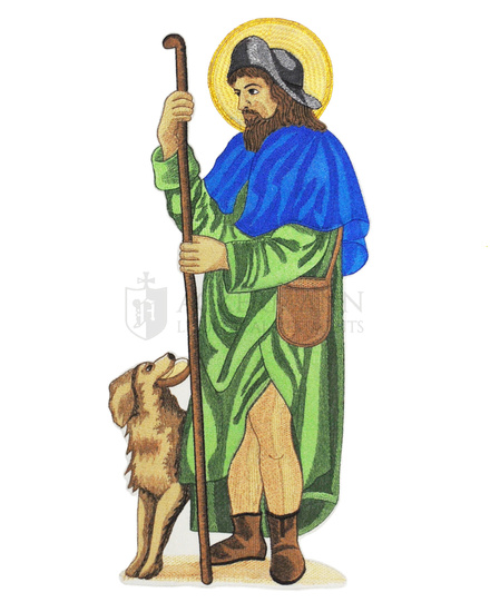 Embroidered Applique  "Saint Roch"