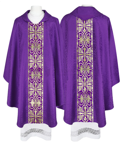 Purple Gothic Chasuble for Lent season modal 008